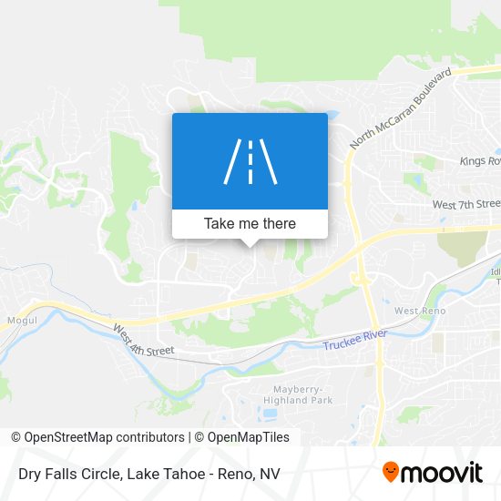 Mapa de Dry Falls Circle