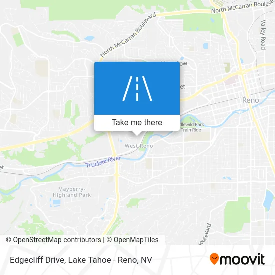 Edgecliff Drive map