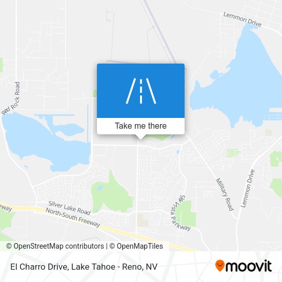 El Charro Drive map