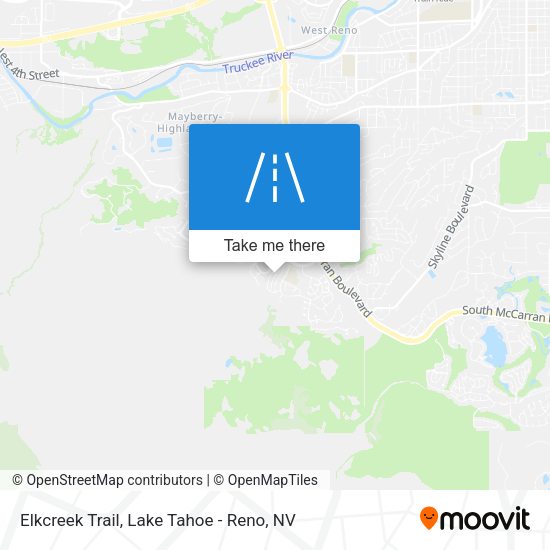 Elkcreek Trail map