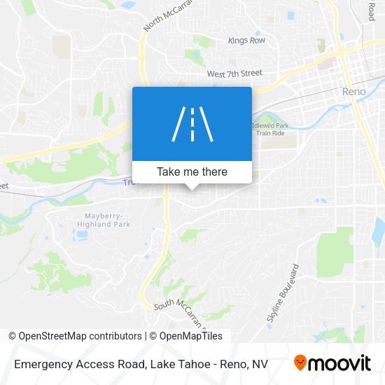 Emergency Access Road map