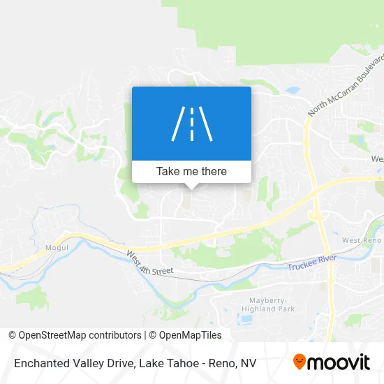 Enchanted Valley Drive map