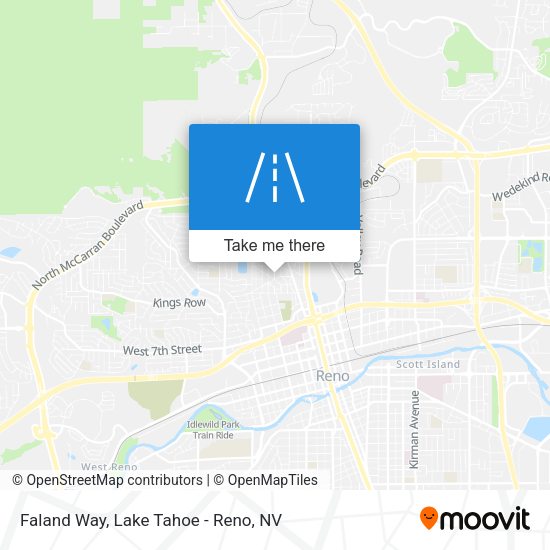 Faland Way map