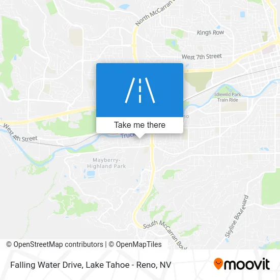 Falling Water Drive map