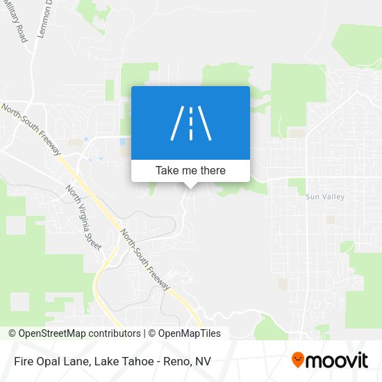 Fire Opal Lane map