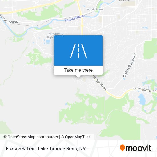 Mapa de Foxcreek Trail
