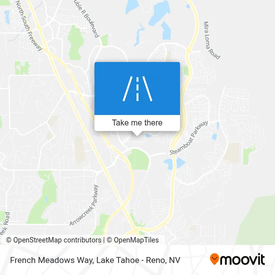 French Meadows Way map
