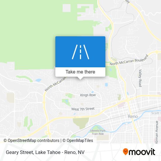 Geary Street map