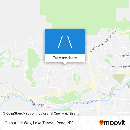 Glen Aulin Way map