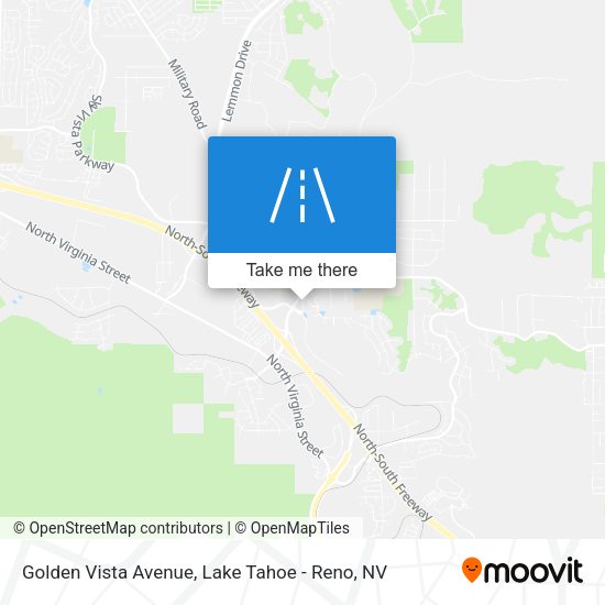 Golden Vista Avenue map