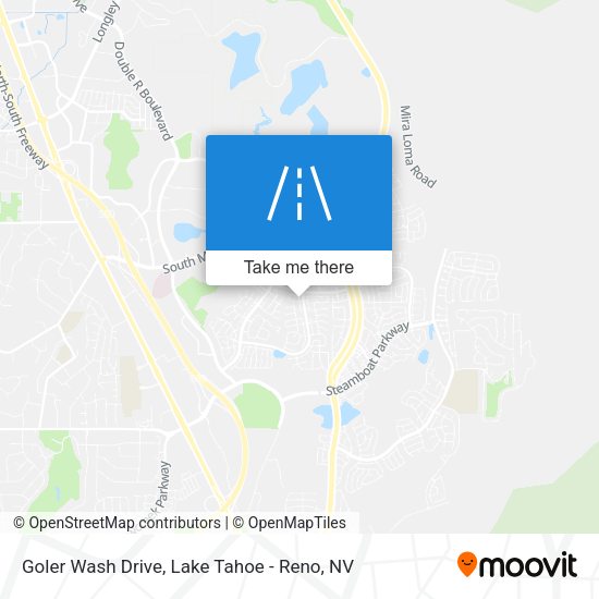 Goler Wash Drive map
