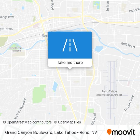 Grand Canyon Boulevard map