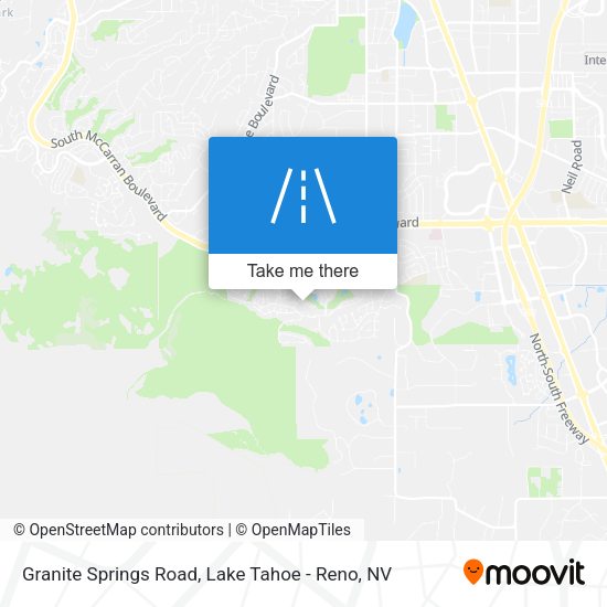 Mapa de Granite Springs Road