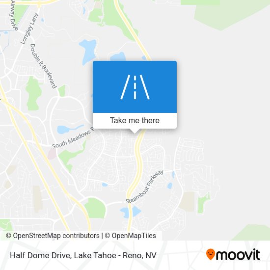 Half Dome Drive map