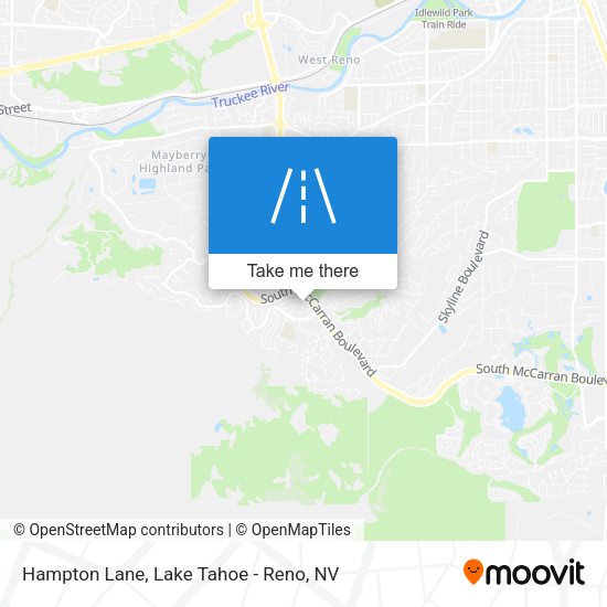 Hampton Lane map