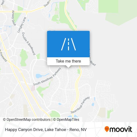 Happy Canyon Drive map