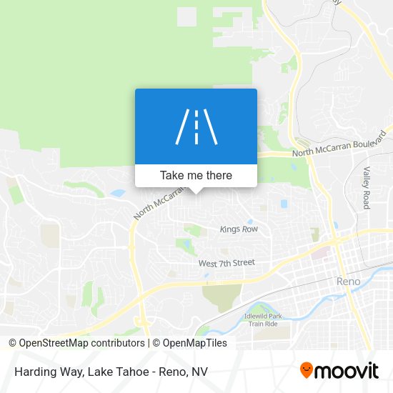 Harding Way map