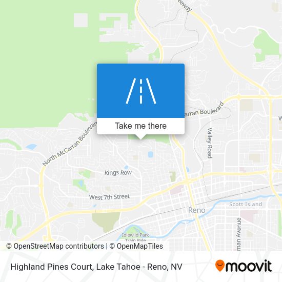 Highland Pines Court map