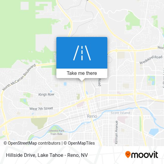 Hillside Drive map