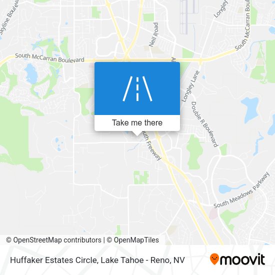 Mapa de Huffaker Estates Circle
