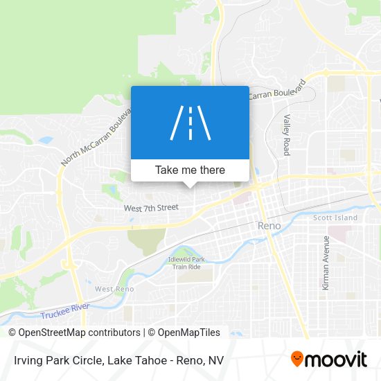 Irving Park Circle map