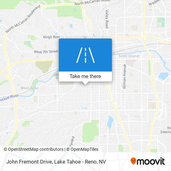 Mapa de John Fremont Drive