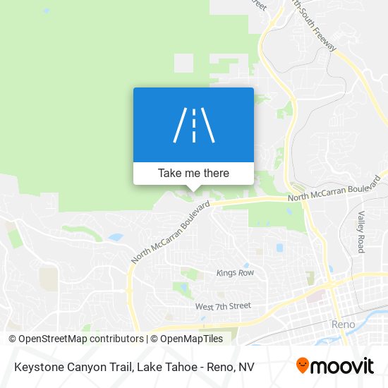Keystone Canyon Trail map