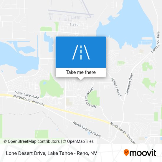 Lone Desert Drive map