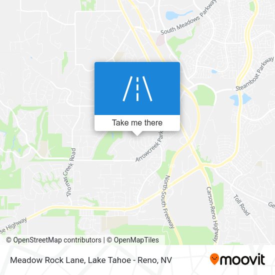 Meadow Rock Lane map