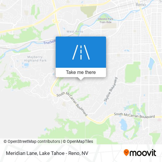 Mapa de Meridian Lane