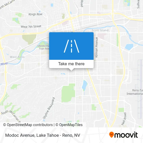 Modoc Avenue map