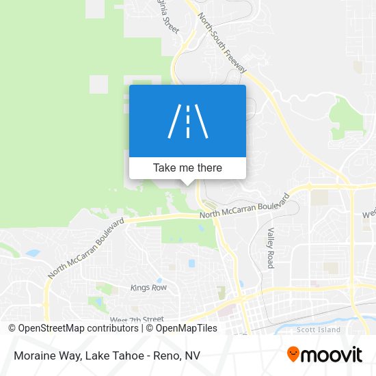 Moraine Way map