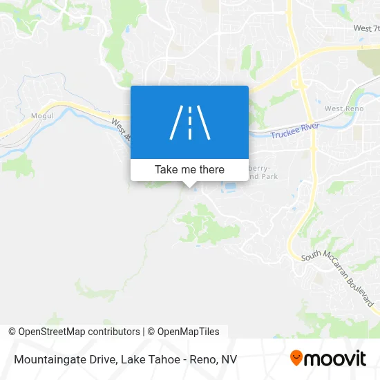 Mountaingate Drive map