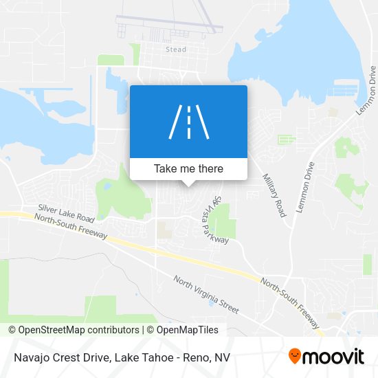 Navajo Crest Drive map