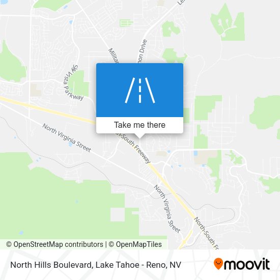 Mapa de North Hills Boulevard