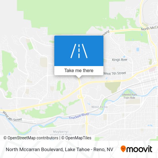 North Mccarran Boulevard map