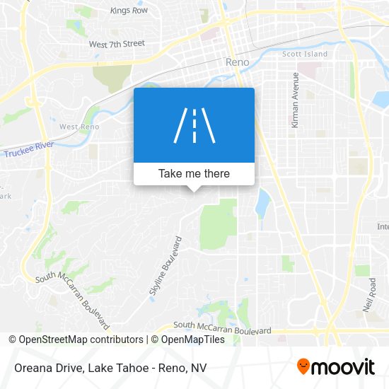 Oreana Drive map