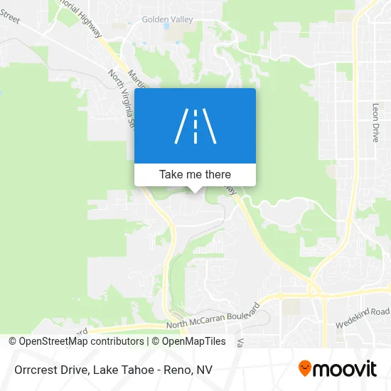 Orrcrest Drive map