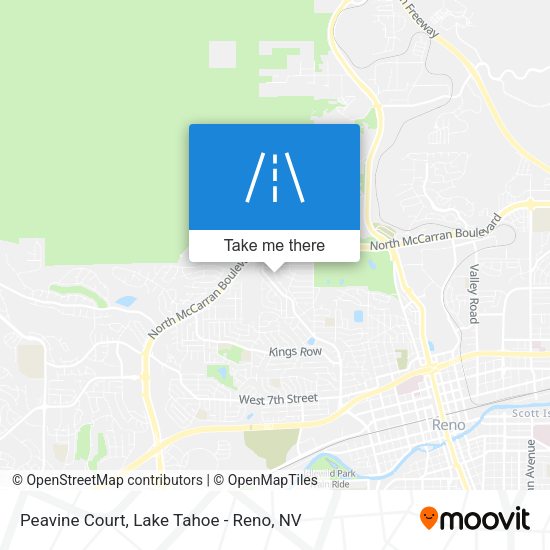 Mapa de Peavine Court