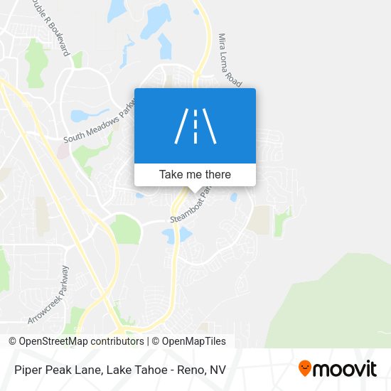 Piper Peak Lane map