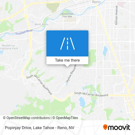 Popinjay Drive map
