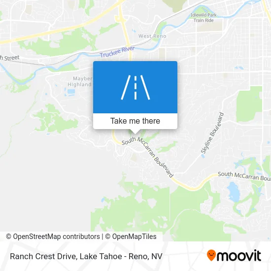 Ranch Crest Drive map