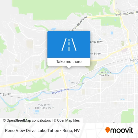 Reno View Drive map