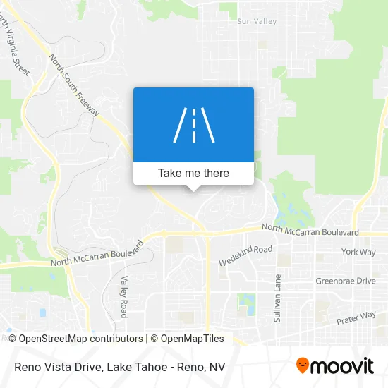 Reno Vista Drive map
