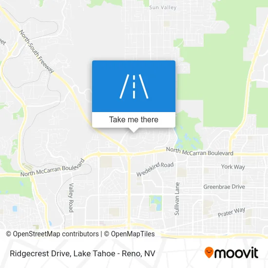 Ridgecrest Drive map