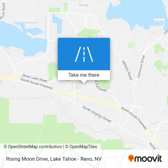 Rising Moon Drive map