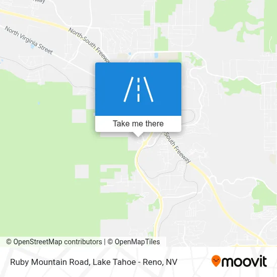 Ruby Mountain Road map