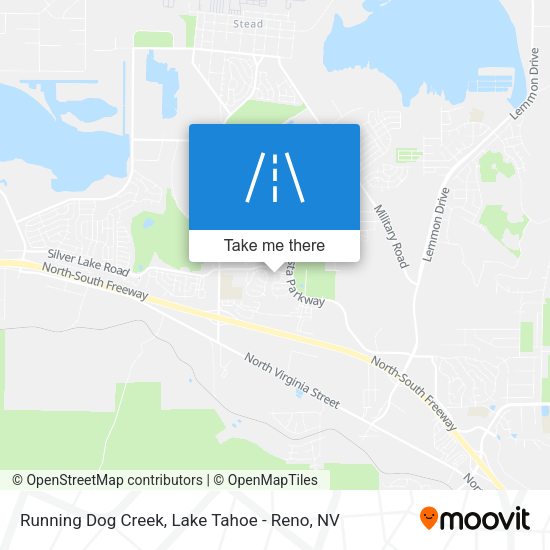 Running Dog Creek map