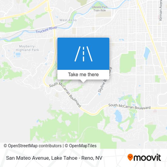 Mapa de San Mateo Avenue