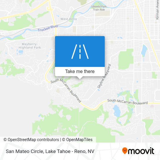 San Mateo Circle map